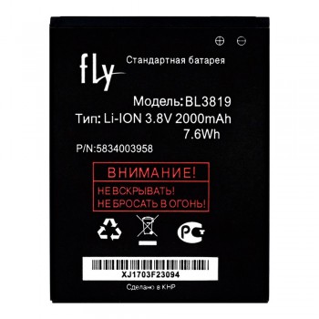 Акумулятор Fly BL3819 для Fly IQ4514 Evo Tech 4 (2000 mAh)