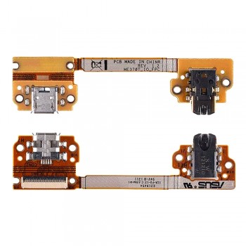 Шлейф для Asus ME370T Google Nexus 7 з роз’ємом зарядки та навушників