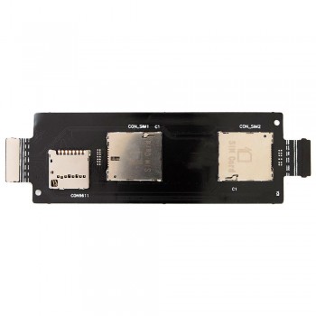 Шлейф для Asus ZenFone 2 (ZE550CL) Dual Sim з роз’ємом SIM-карти та microSD