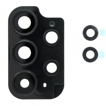 Стекло камеры для Samsung A536B Galaxy A53 5G (2022) в рамке (Black)