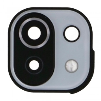 Скло камери для Xiaomi Mi 11 Lite в рамці (White) (Original)