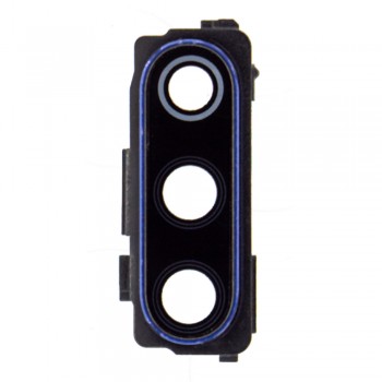 Скло камери для Xiaomi Mi 9 в рамці (Blue) (Original)