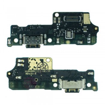 Нижняя плата Xiaomi Poco C40 с разъемом зарядки и микрофоном (Original PRC)