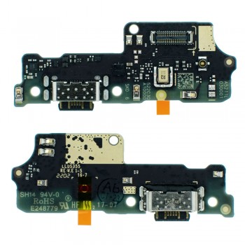 Нижняя плата Xiaomi Poco C40 с разъемом зарядки и микрофоном (Original)