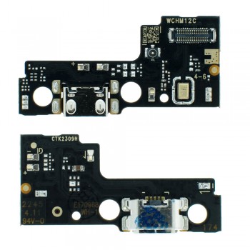 Нижняя плата Xiaomi Poco C55 с разъемом зарядки и микрофоном (Original PRC)