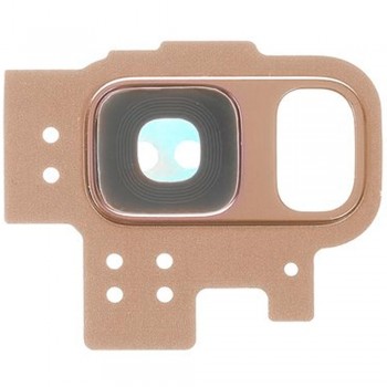 Скло камери для Samsung G960 Galaxy S9 в рамці (Sunrise gold)
