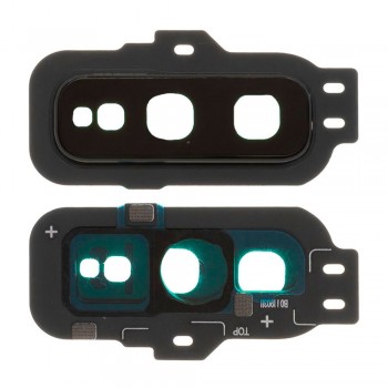 Скло камери для Samsung G970 Galaxy S10e в рамці (Black)