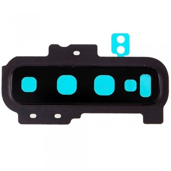 Стекло камеры для Samsung G975 Galaxy S10 Plus в рамке (Black) (Original)