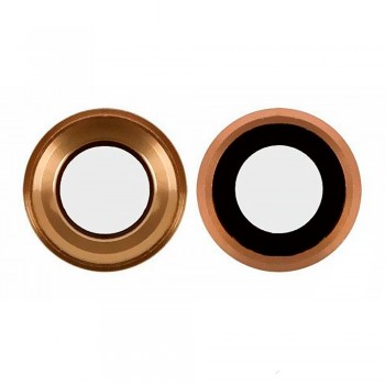 Скло камери для iPhone 6 Plus в рамці (Gold)