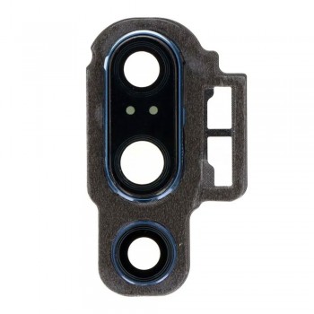 Скло камери для Huawei P20 Pro в рамці (Blue) (Original)