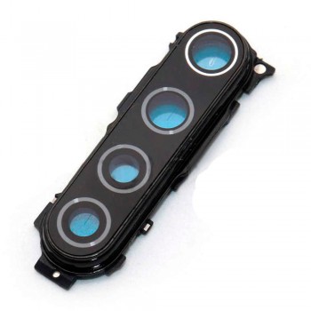 Скло камери для Xiaomi Redmi Note 8T в рамці (Black)