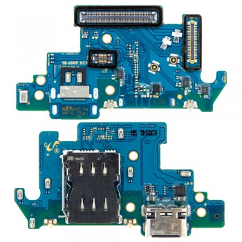 Нижня плата для Samsung A805F Galaxy A80 з роз’ємом зарядки та мікрофоном (Original)