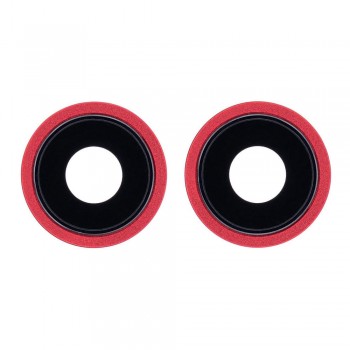 Скло камери для iPhone 13 mini в рамці (Red) (Original)