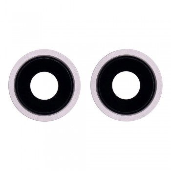 Скло камери для iPhone 13 mini в рамці (Pink) (Original)