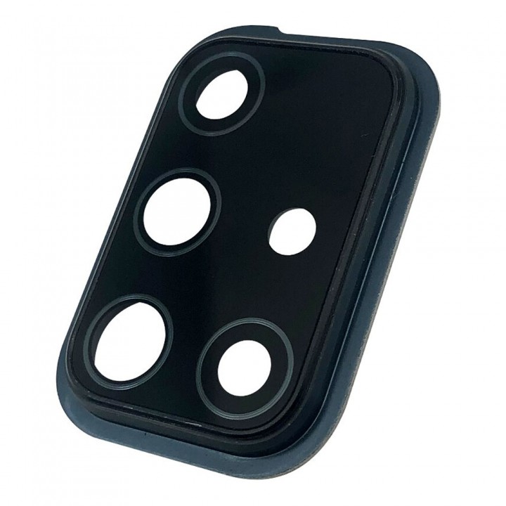 Стекло камеры для Samsung A715 Galaxy A71 (2020) в рамке (Black)