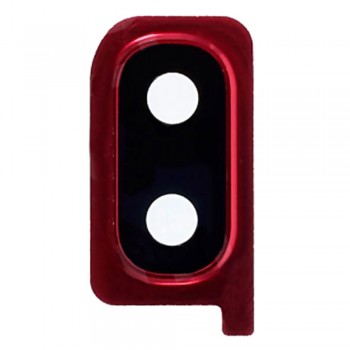 Скло камери для Samsung A205 Galaxy A20 (2019) в рамці (Red)