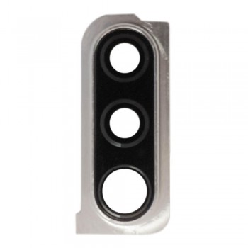 Стекло камеры для Samsung A307 Galaxy A30s (2019) в рамке (White) (Original)