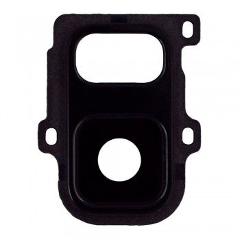 Стекло камеры для Samsung A600 Galaxy A6 (2018) в рамке (Black)