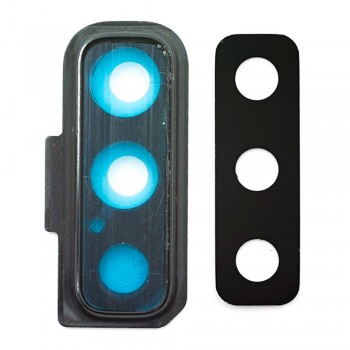 Стекло камеры для Samsung A750 Galaxy A7 (2018) в рамке (Black)