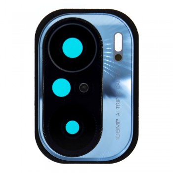 Скло камери для Xiaomi Mi 11X Pro в рамці (Celestial silver)