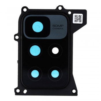 Скло камери для Xiaomi Redmi 10 (2022) в рамці (Black)