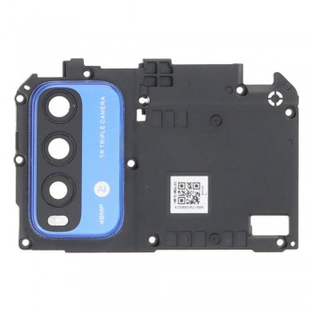 Скло камери для Xiaomi Redmi 9T в рамці (Blue)