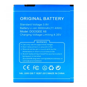 Акумулятор Doogee X6 / X6 Pro (3000 mAh)